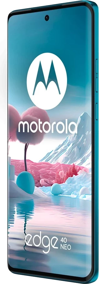 Celular Motorola Edge 40 Neo, 6.55 inç, Dual SIM, Android 13, 5G, USB Type-C, 12 GB RAM, 256 GB, 5000 mAh, Blu