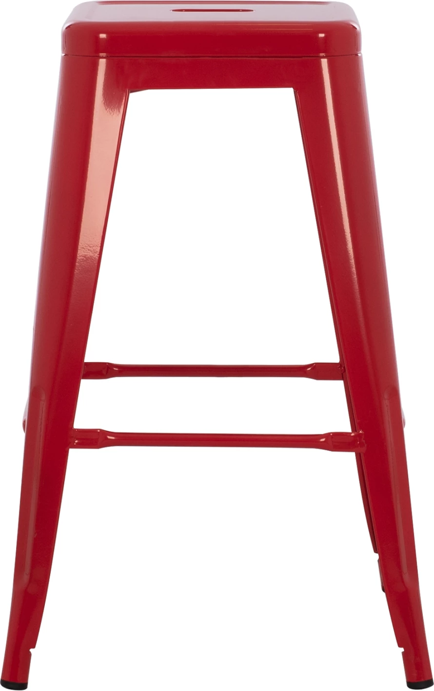Karrige për bar metalike, ngjyrë e kuqe, FH8573.04, 43x43x67 cm
