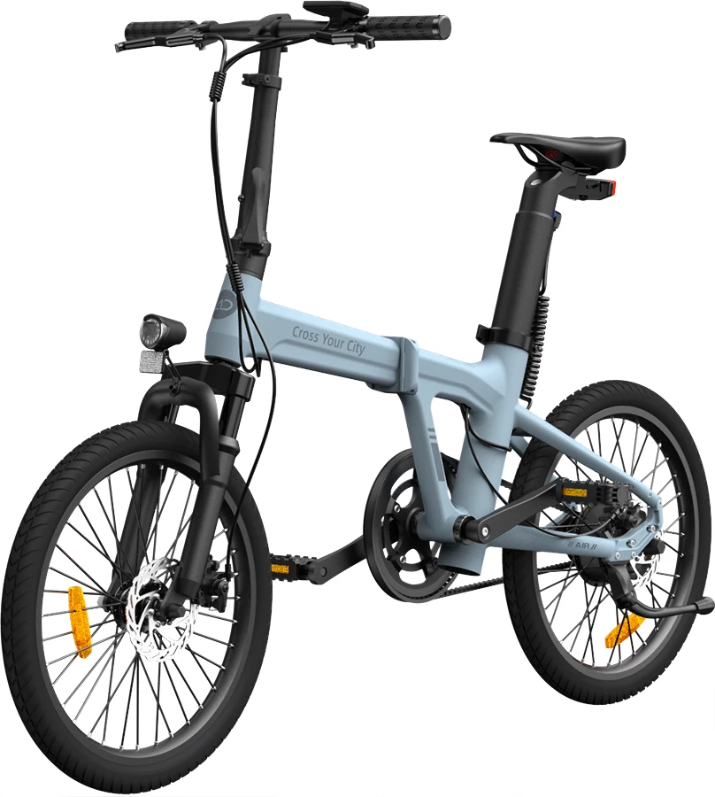 Bicikletë elektrike palosëse ADO Air 20S 20\", 250W, deri 100 km, blu pastel (v2026)
