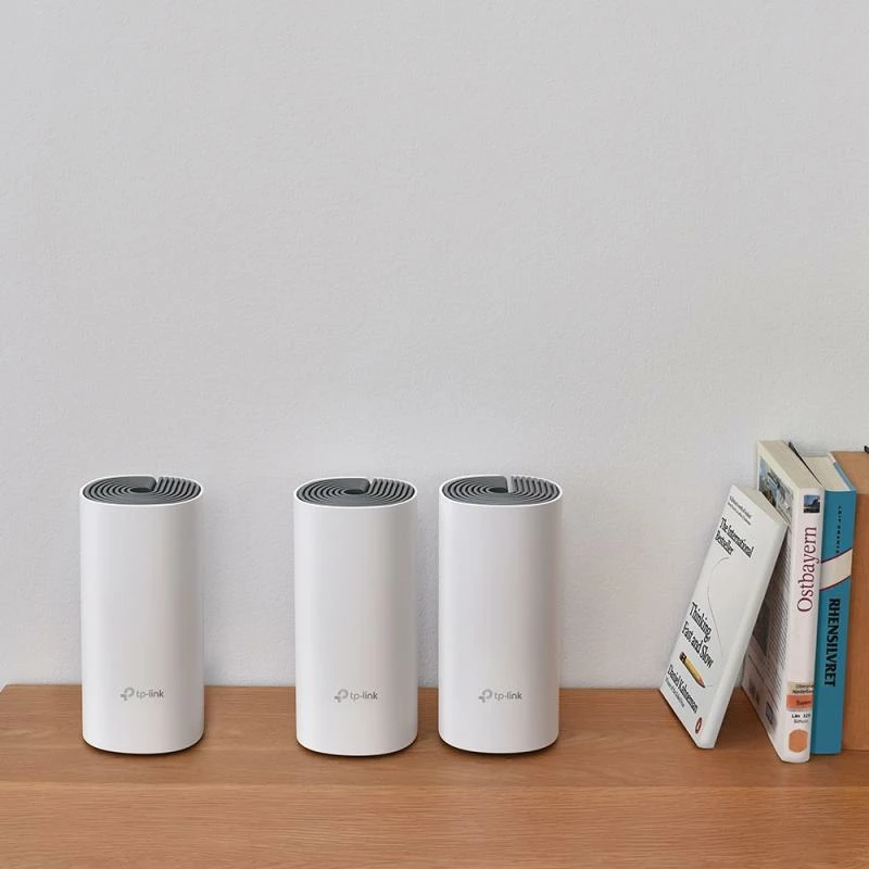 Router mesh / Access Point TP-Link Deco E4 AC1200 1Gbps e bardhë 3-pack