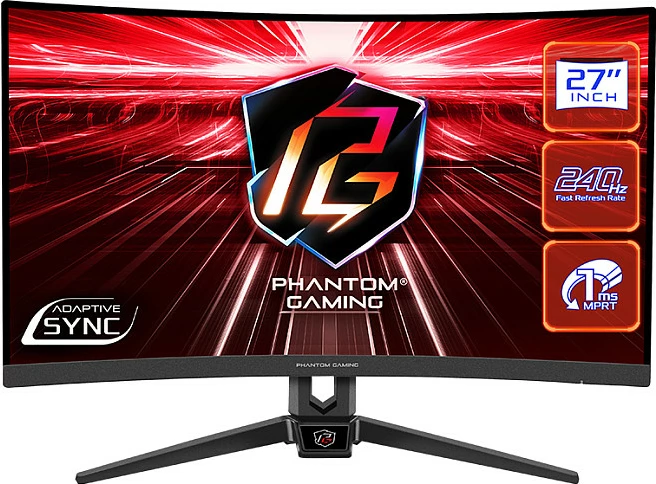 Monitor gaming ASRock PG27F15RS1A, 27 inç, 240Hz, Full HD, i zi