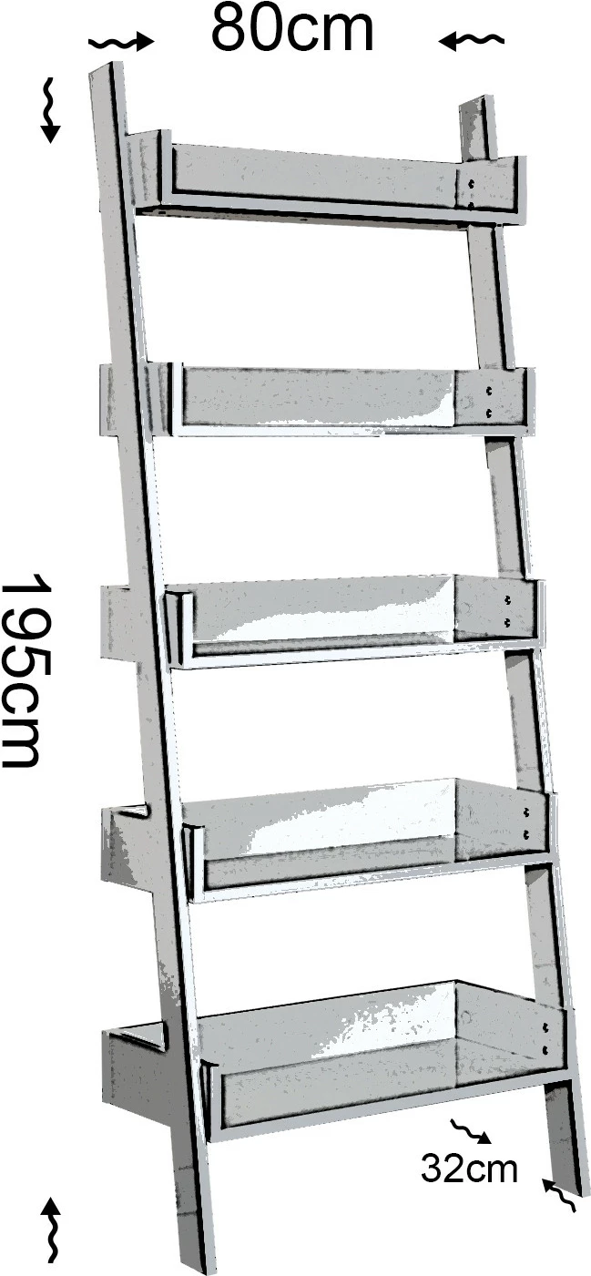 Raft librash Hanah Home, ngjyrë arre, Only
