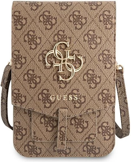 Çantë dore Guess 4G Big Logo, kafe