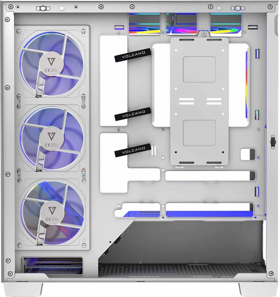 Kasë MODECOM Volcano Stellar 8F ARGB 20, Midi Tower, e bardhë