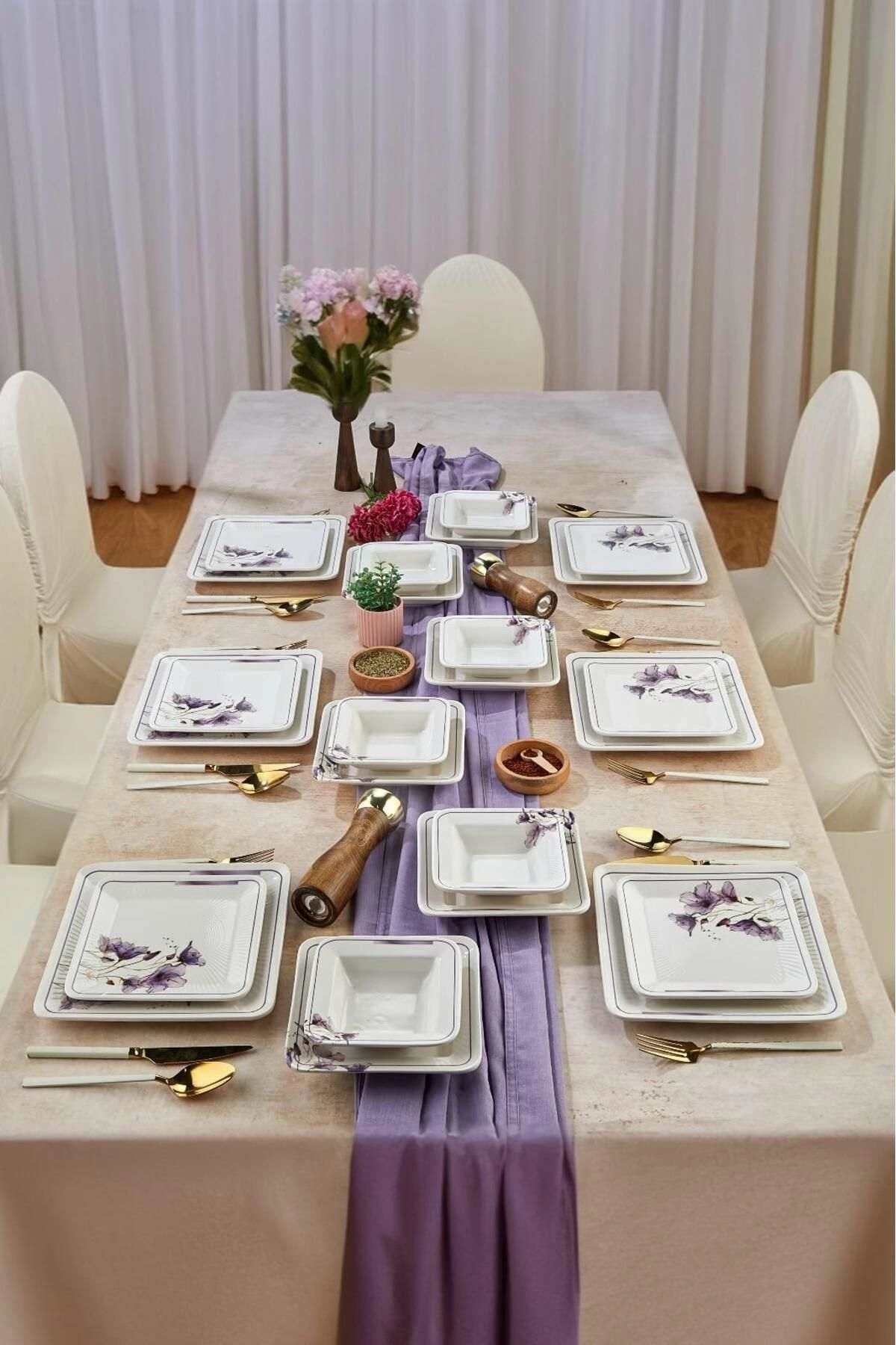 Set enësh për drekë (24 copë), Hermia Concept, LotusLux24