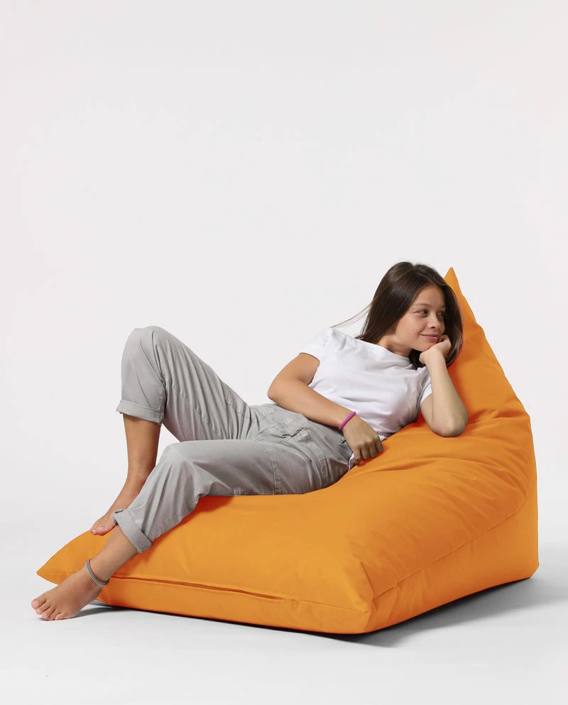 Puf kopshti, ngjyrë portokalli, Pyramid Big Bed, Atelier del Sofa