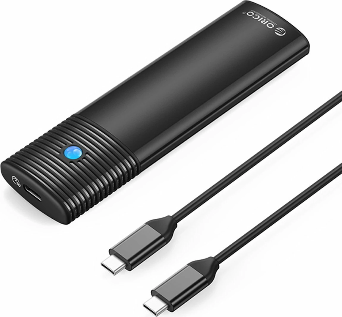 Kuti eksternale për SSD M.2 NVMe, Orico PWM2-G2-BK-EP, USB-C 3.2 Gen 2 10Gbps, deri 4TB, alumin, e zezë