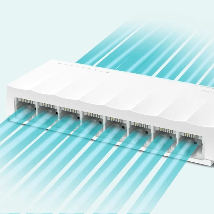 Switch TP-LINK LS1008, 8-port 10/100Mbps, i bardhë