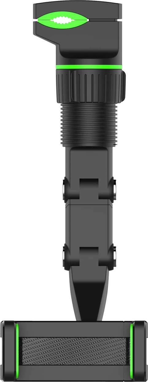 Mbështjellës për celular Hurtel, për pasqyrë të makinës, i rregullueshëm, i zi/gjelbër