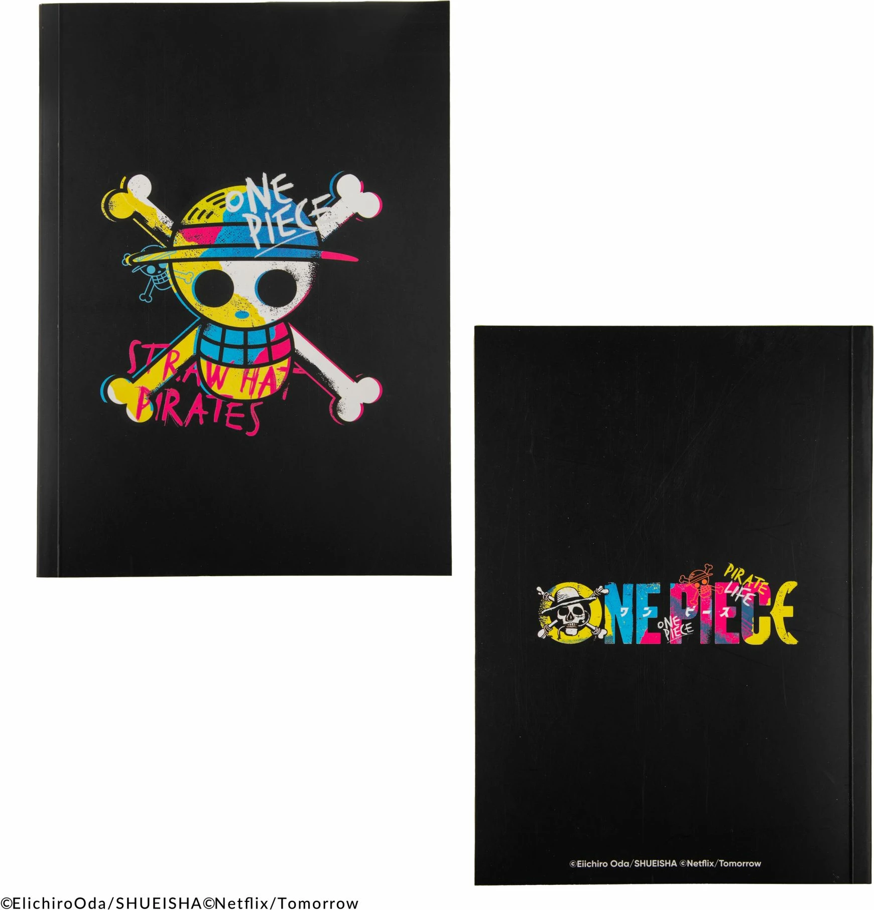 Fletore shënimesh Cinereplicas One Piece, 160 faqe, 14.5×21 cm, kopertinë e butë, e zezë