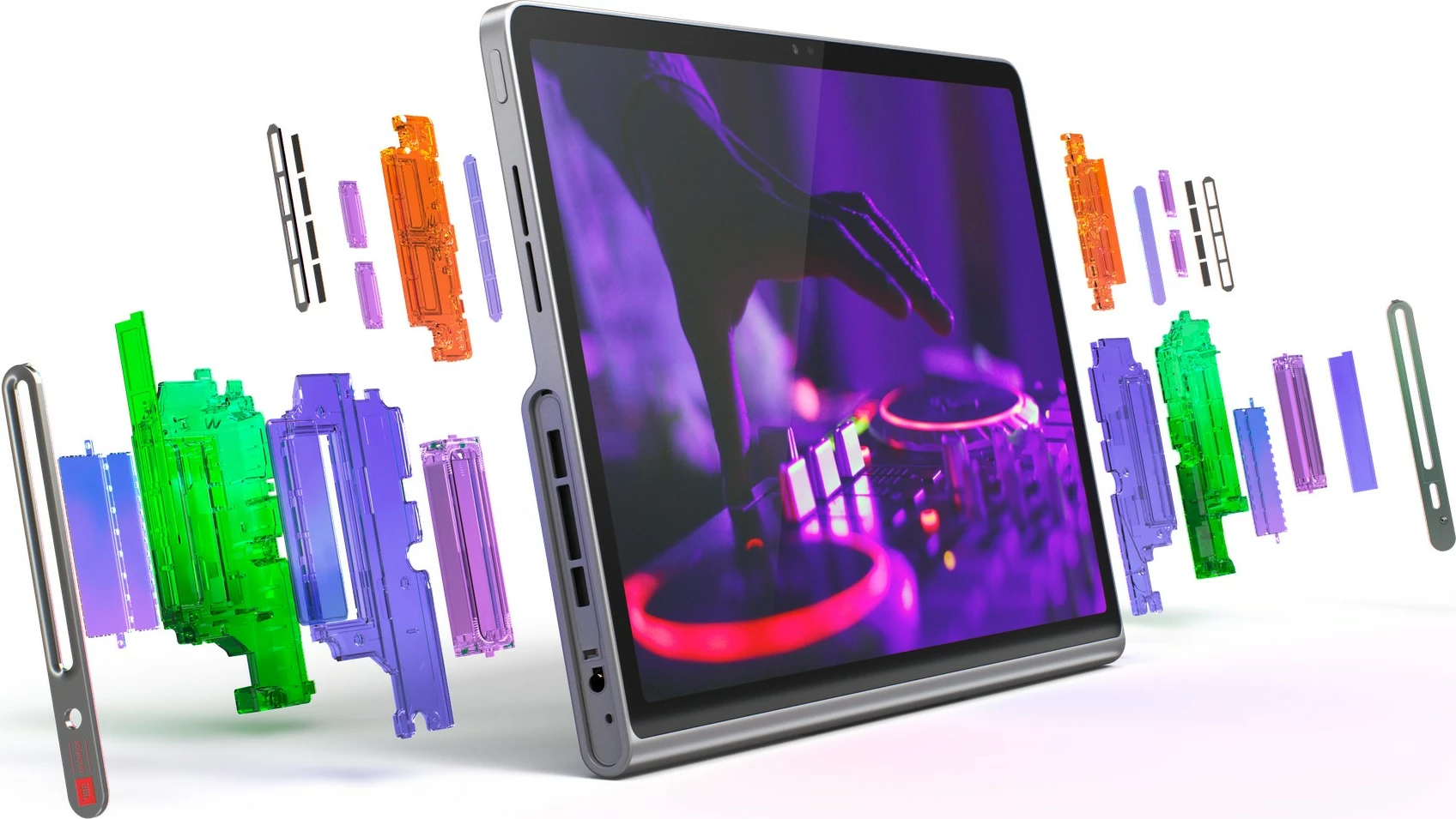 Tablet Lenovo Tab Plus 8GB 128GB luna grey me mbështjellës