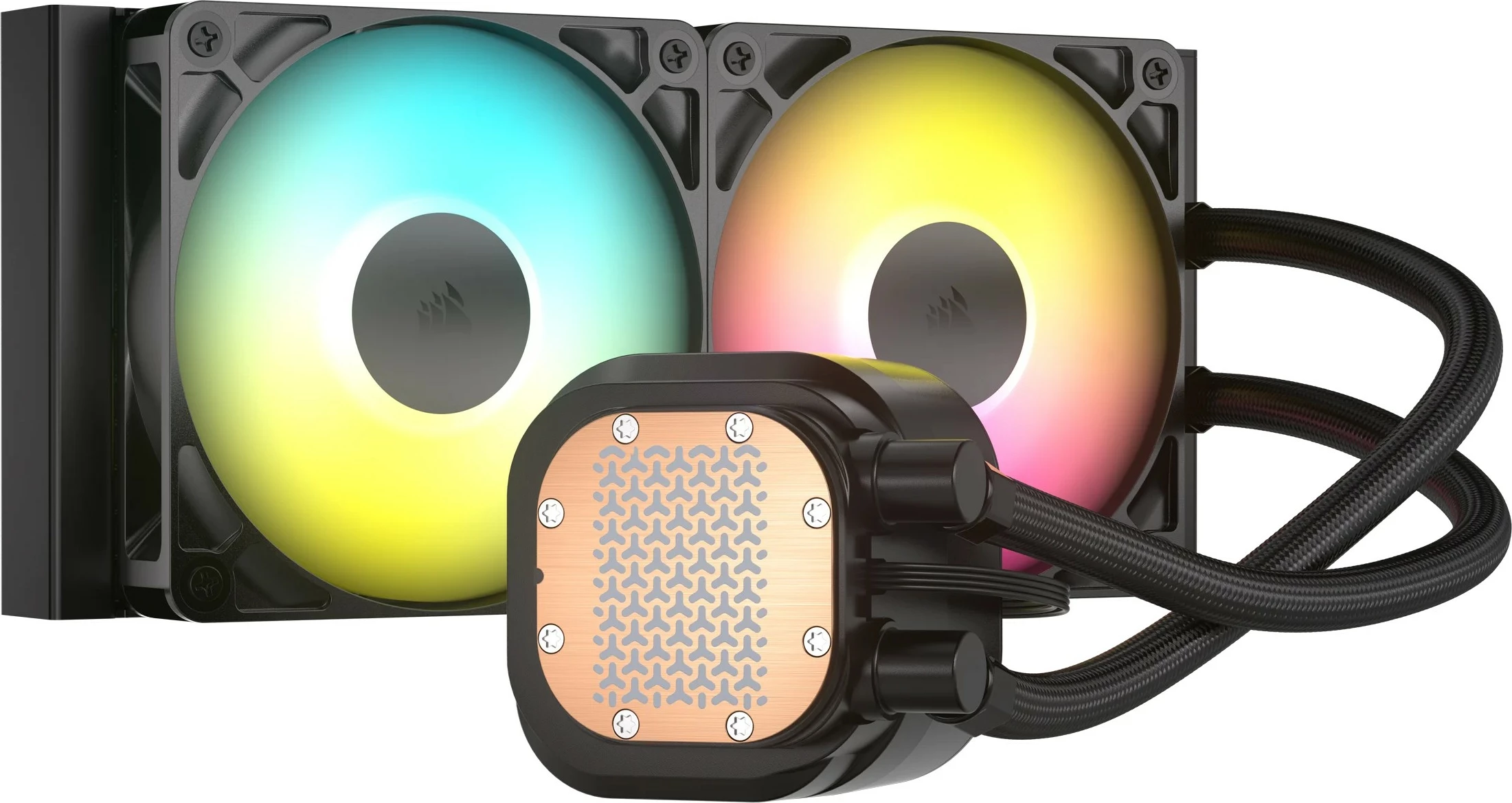 Ftohës procesori Corsair Nautilus 240 RS ARGB, all-in-one liquid, 2x ventilatorë, 2100 RPM, i zi