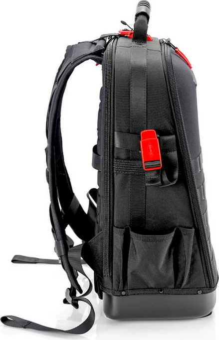 Çantë veglash Knipex X18, 37 xhepa, rezistente ndaj ujit, e zezë/kuqe