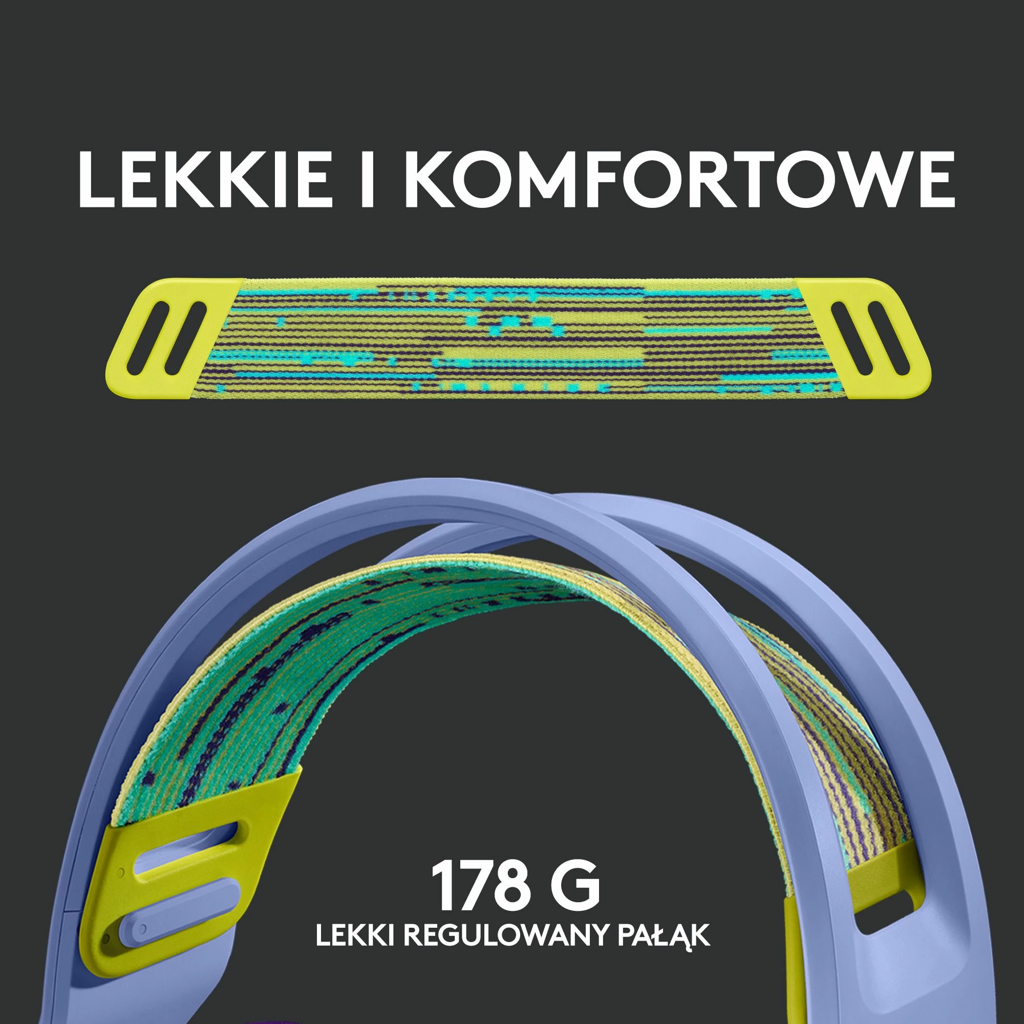Kufje gaming Logitech G733 LIGHTSPEED (981-000890), wireless, 7.1 surround, USB, vjollcë