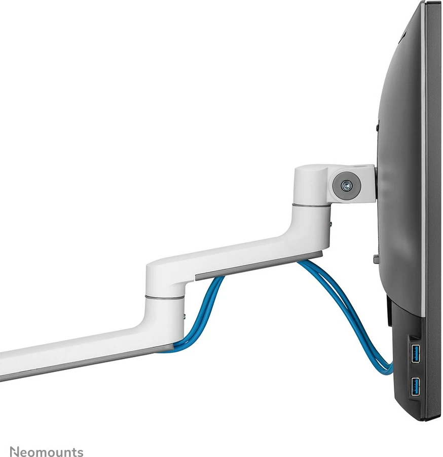 Krah monitori Neomounts DS60-425WH1, 17-27 inç, kapacitet 8 kg, VESA 100x100, i bardhë