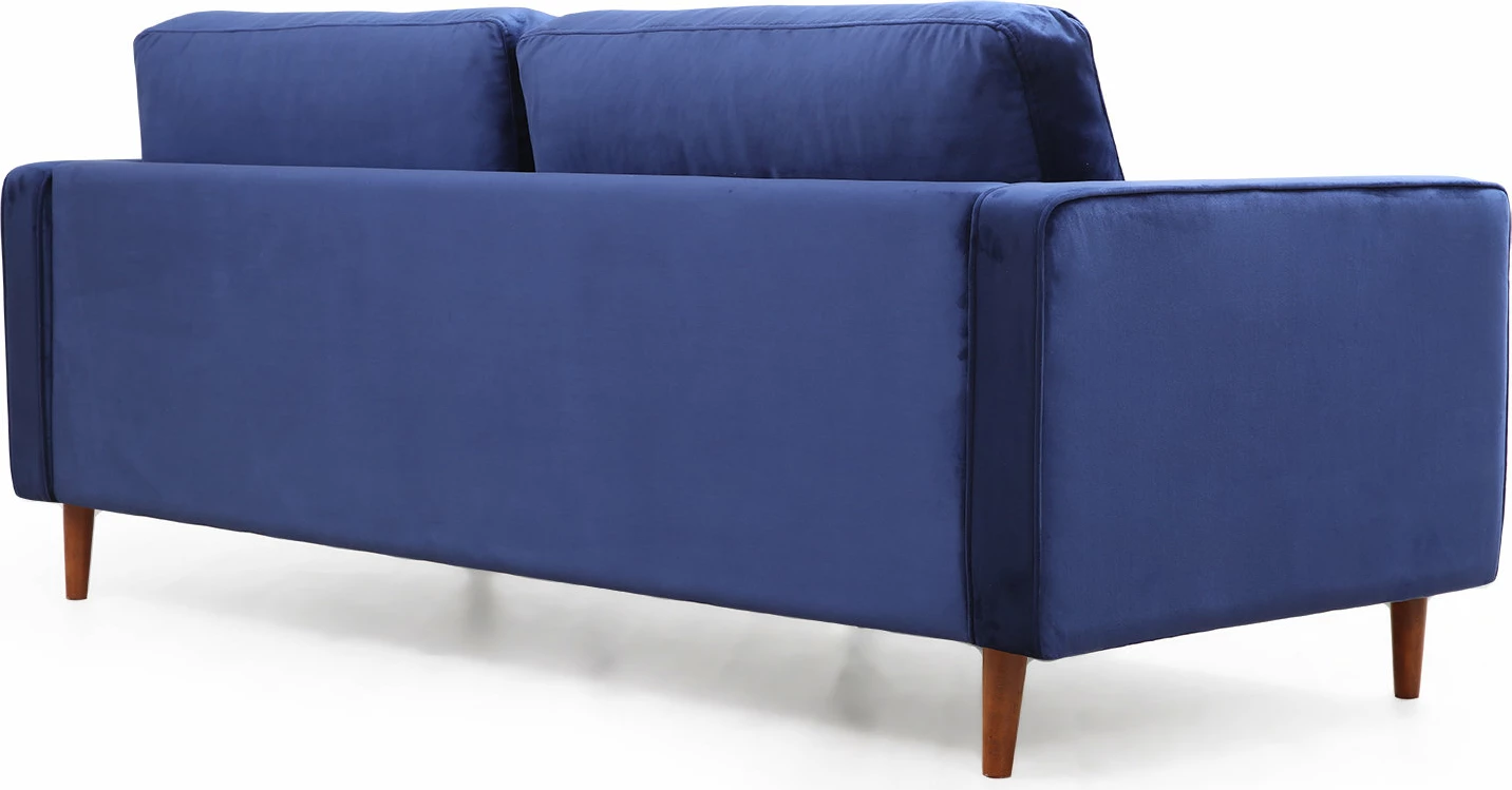 Divan treshe Atelier del Sofa, ngjyrë kaltër e errët, Rome