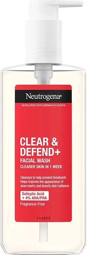 Xhel pastrues fytyre Neutrogena Clear & Defend+, 200ml