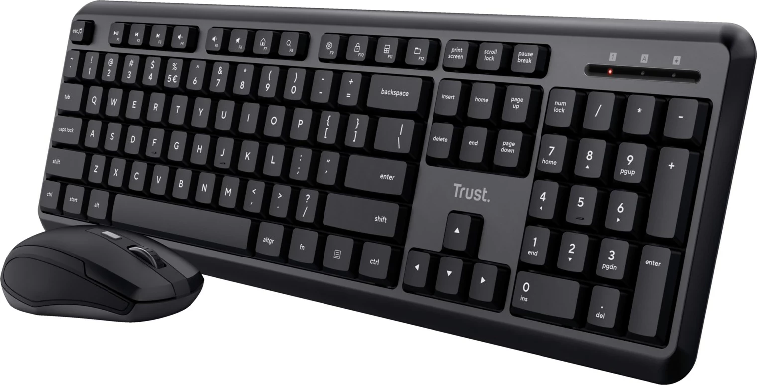 Set tastierë Trust TKM-350 me maus, wireless, RF, e zezë
