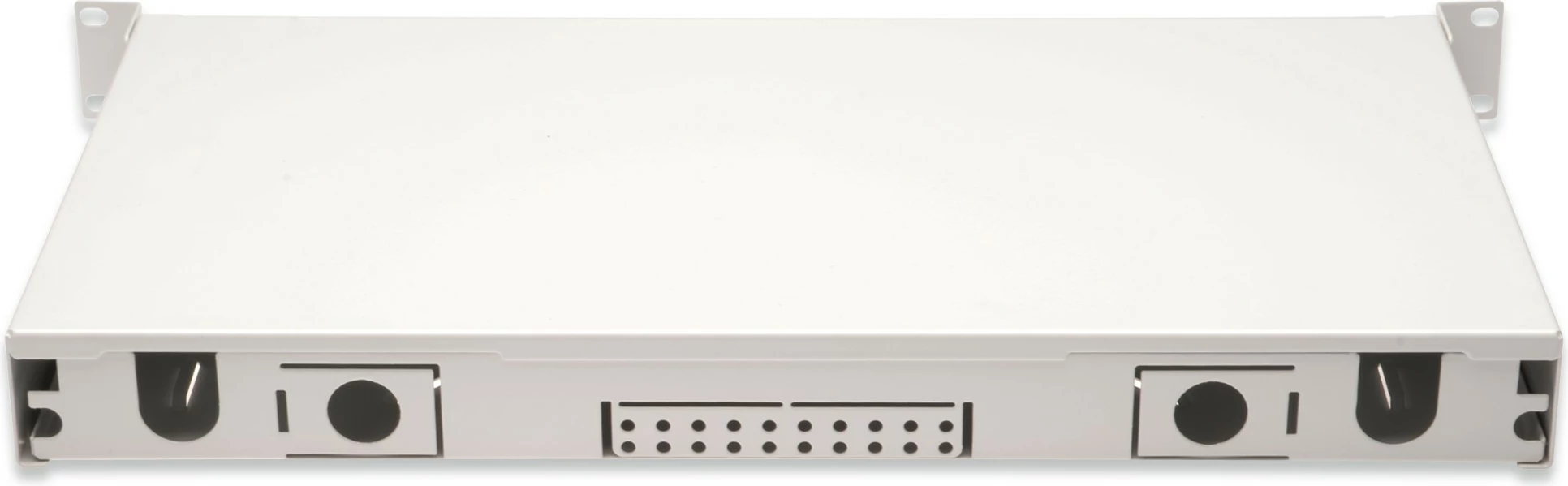 Kuti bashkimi fibrë optike Digitus OM3, 12x LC DX, 1U, çelik, gri