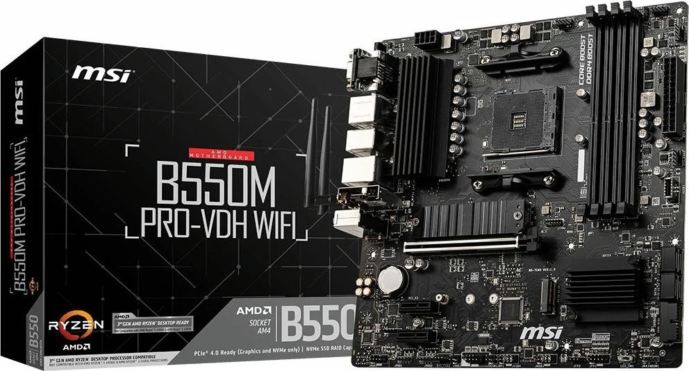 Pllakë amë MSI B550M PRO-VDH WIFI