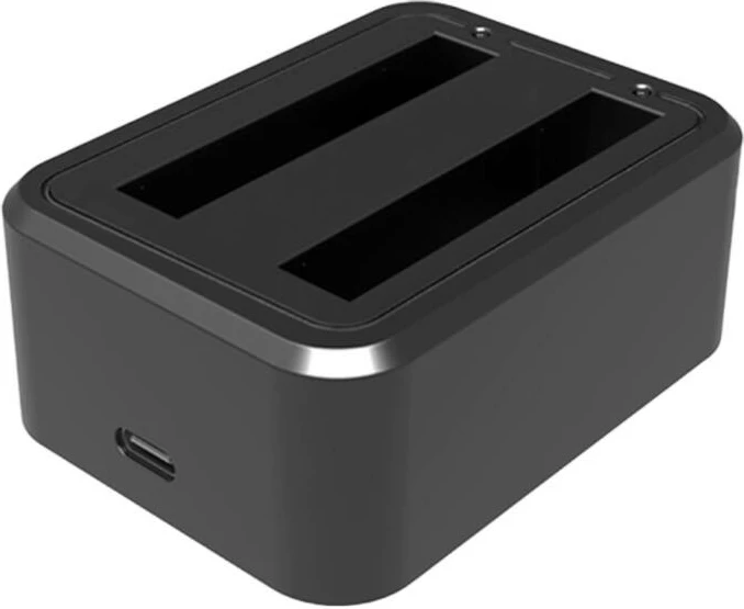 Karikues USB me dy kanale Puluz PU818 për Insta360 X3, i zi