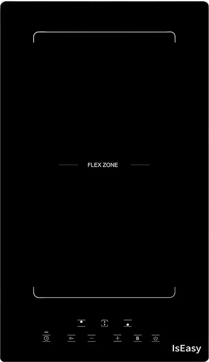 Pllakë gatimi me induksion IsEasy LI2V-15, Flex Zone, 3400 W, e zezë