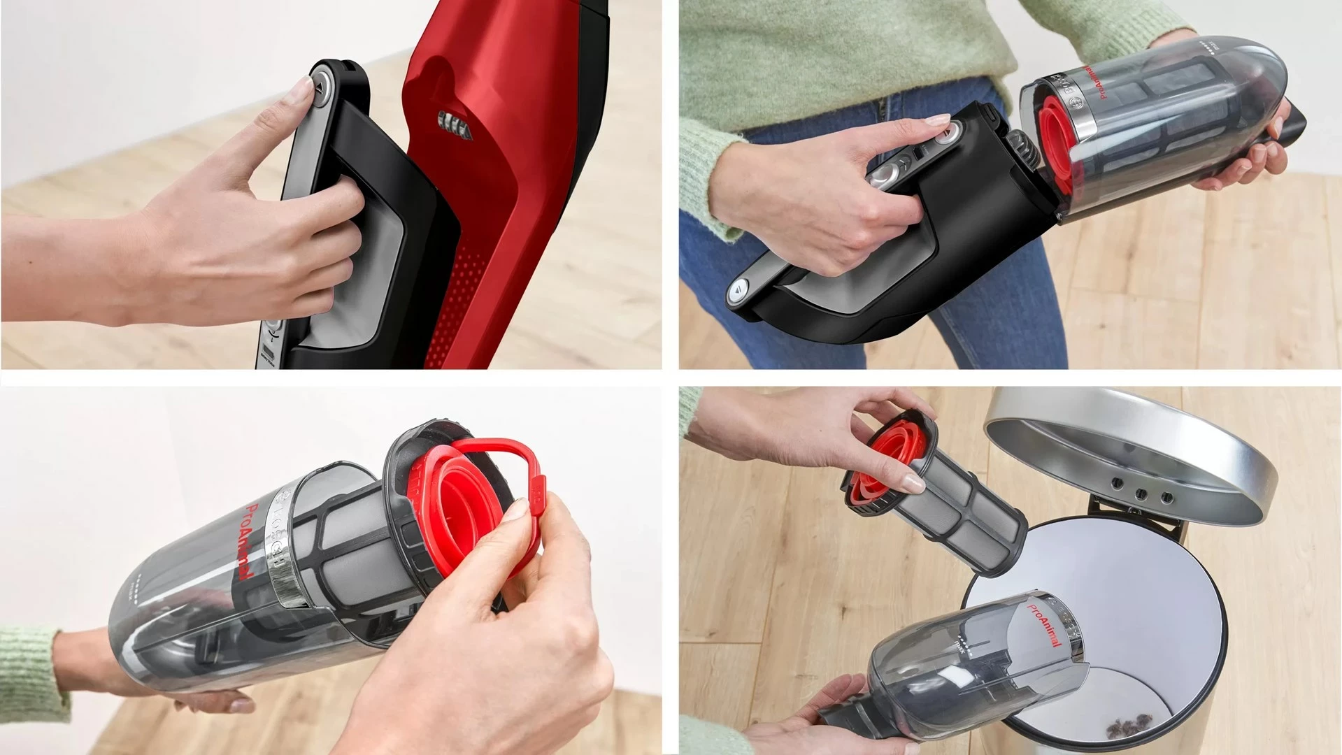 Fshesë elektrike Bosch Serie 4 BBH3ZOO28, e kuqe