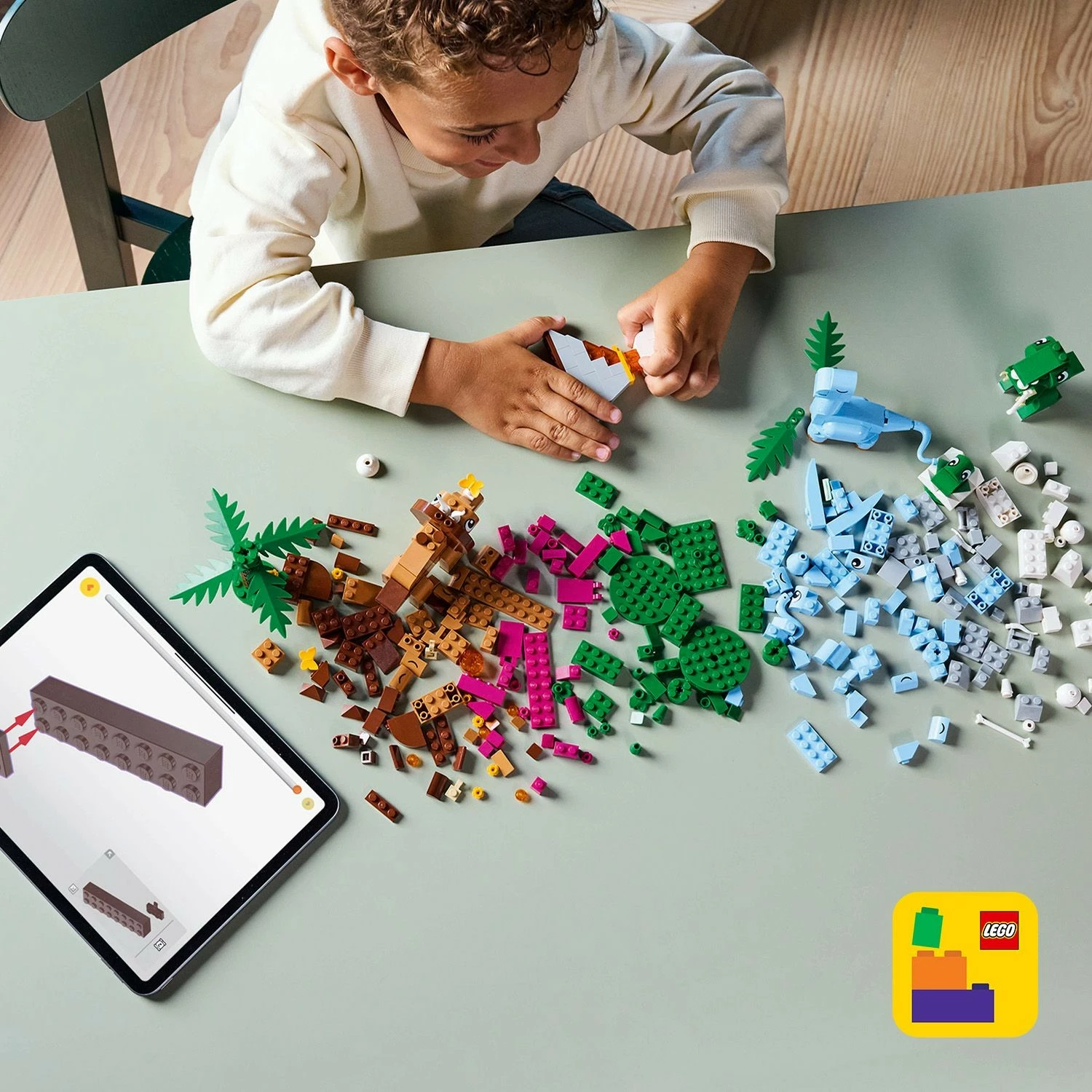 Set ndërtimi LEGO Classic 11041 Kreative Dinosaurier, 450 pjesë, shumëngjyrësh