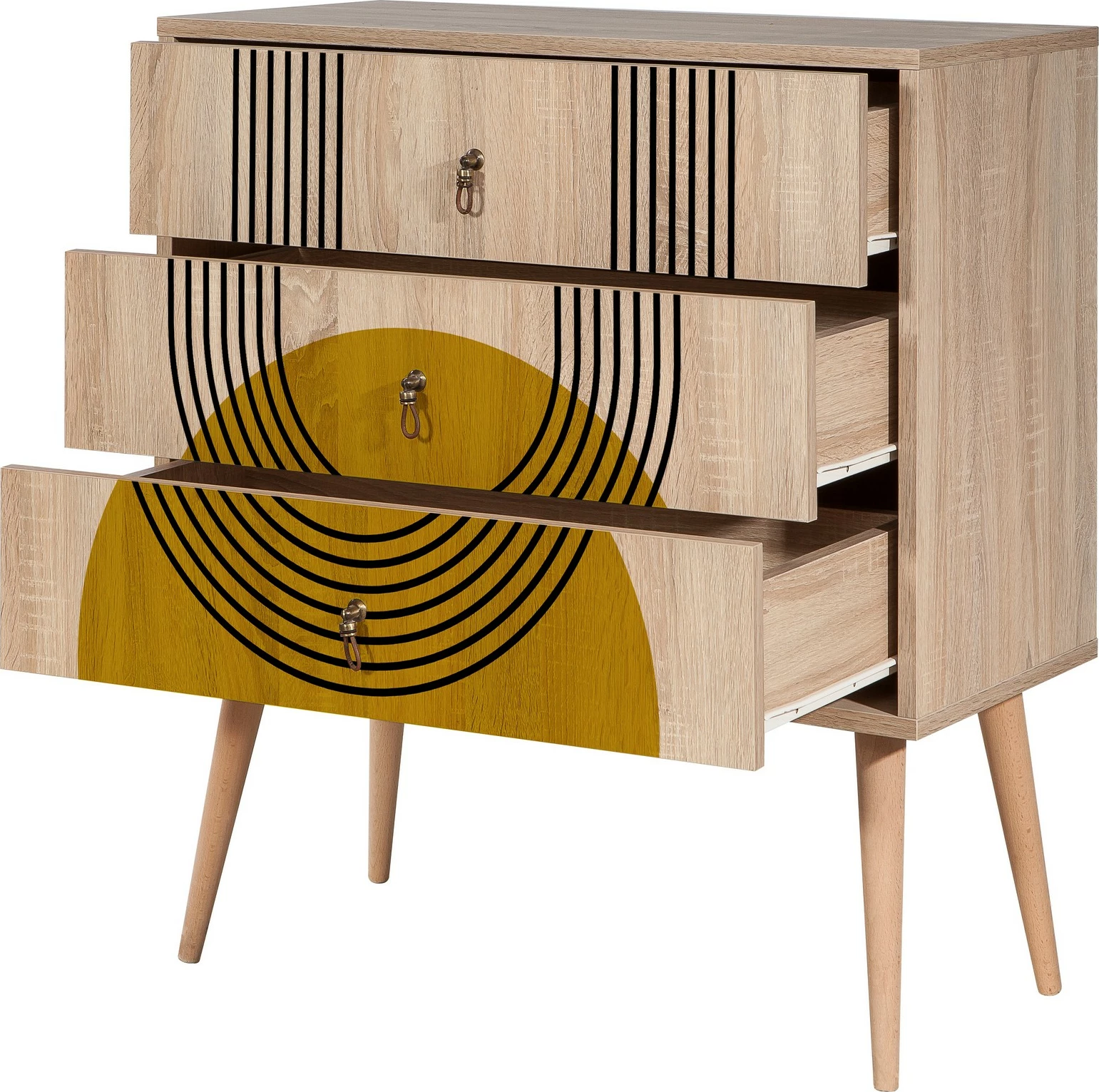 Komodë Hanah Home, City Trio Sun, shumëngjyrëshe