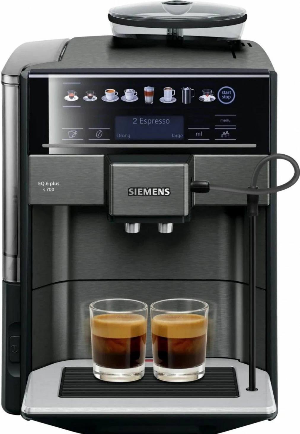 Aparat kafeje Siemens EQ6 plus s700 TE657319RW, 300ml, 19 bar, zi/kafe, e zezë