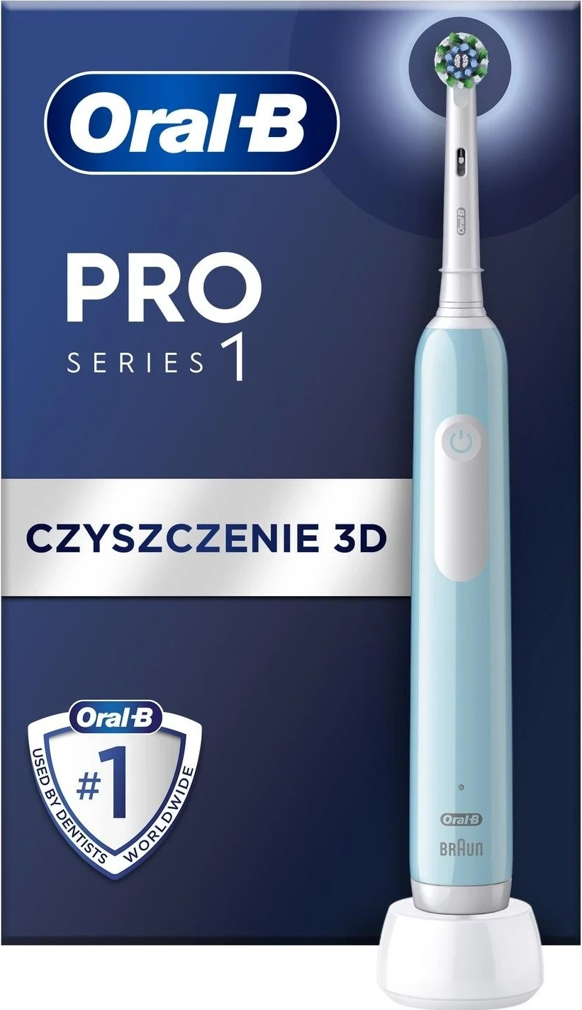 Furçë dhëmbësh elektrike Oral-B Pro 1, me veprim kryqëzues, blu karibian