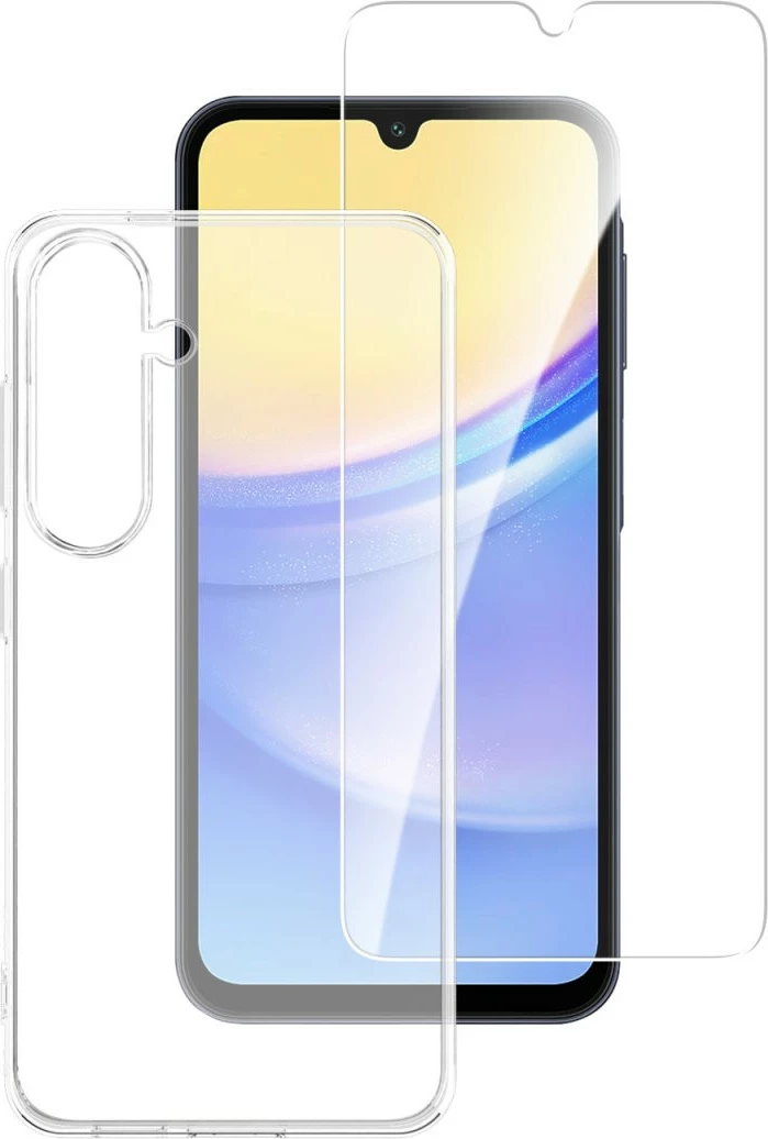 Mbështjellës 4smarts për Samsung Galaxy A15/A15 5G, set 360, transparent