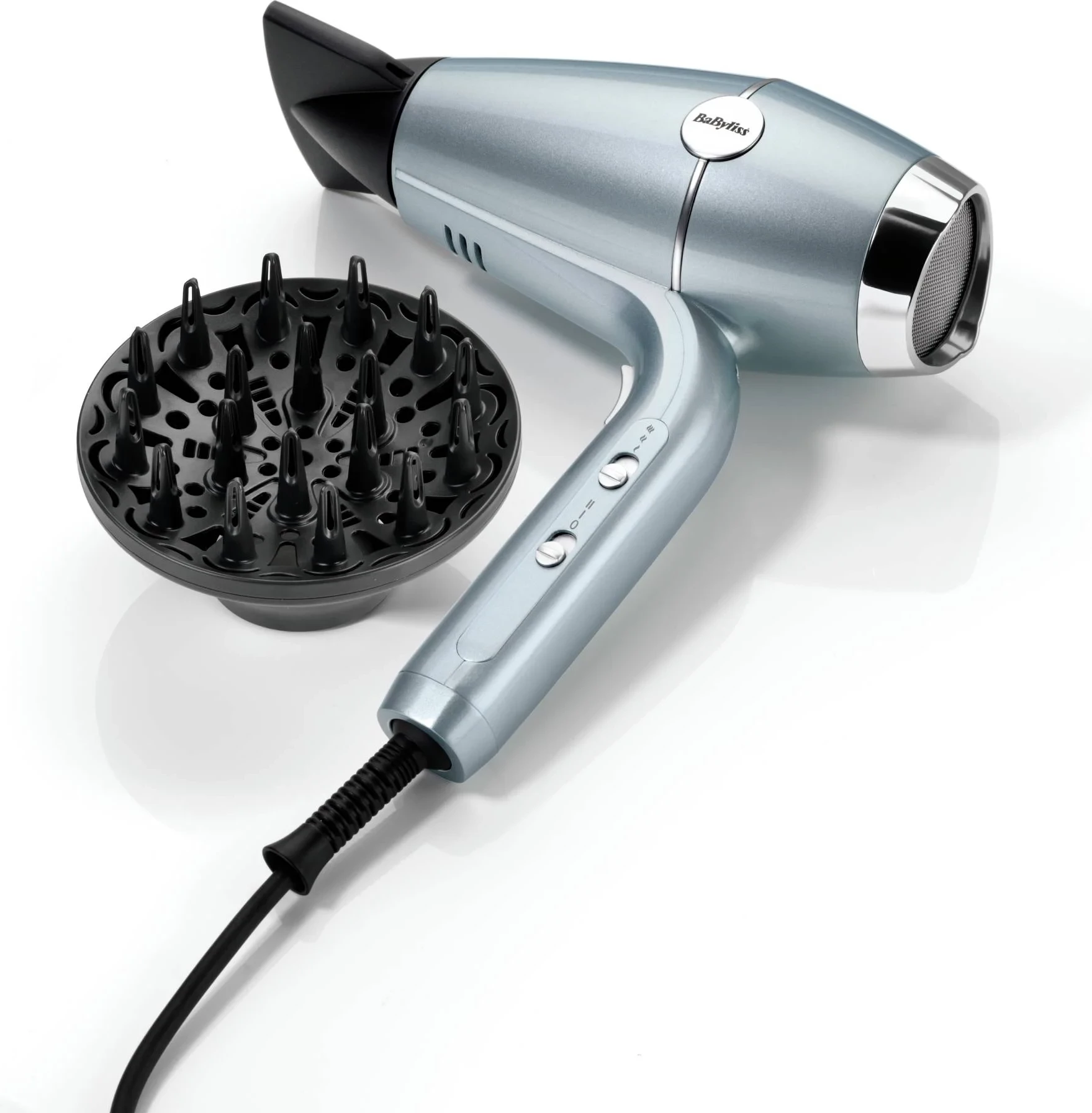 Tharëse flokësh, BaByliss, Hydro Fusion D773DE, 2100 W, motor HTDC, me difuzor dhe grykë koncentratore