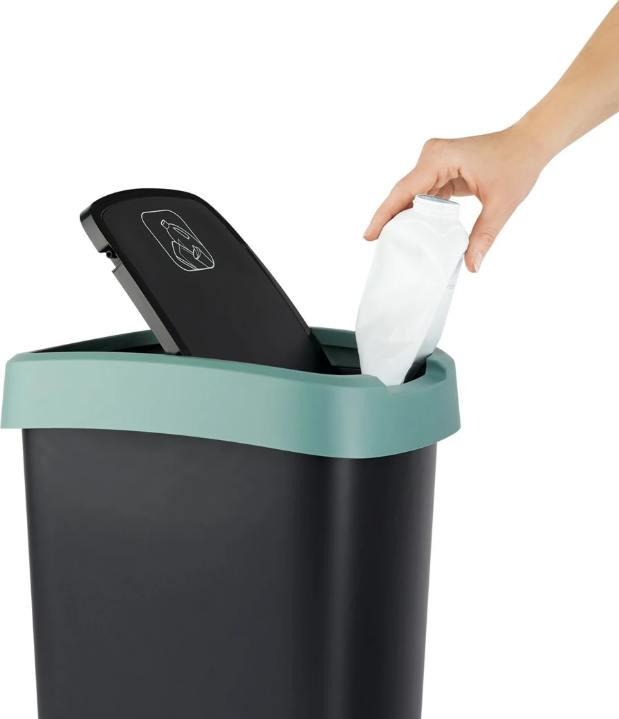 Kosh mbeturinash Rotho Twist, 25L, Jeshil