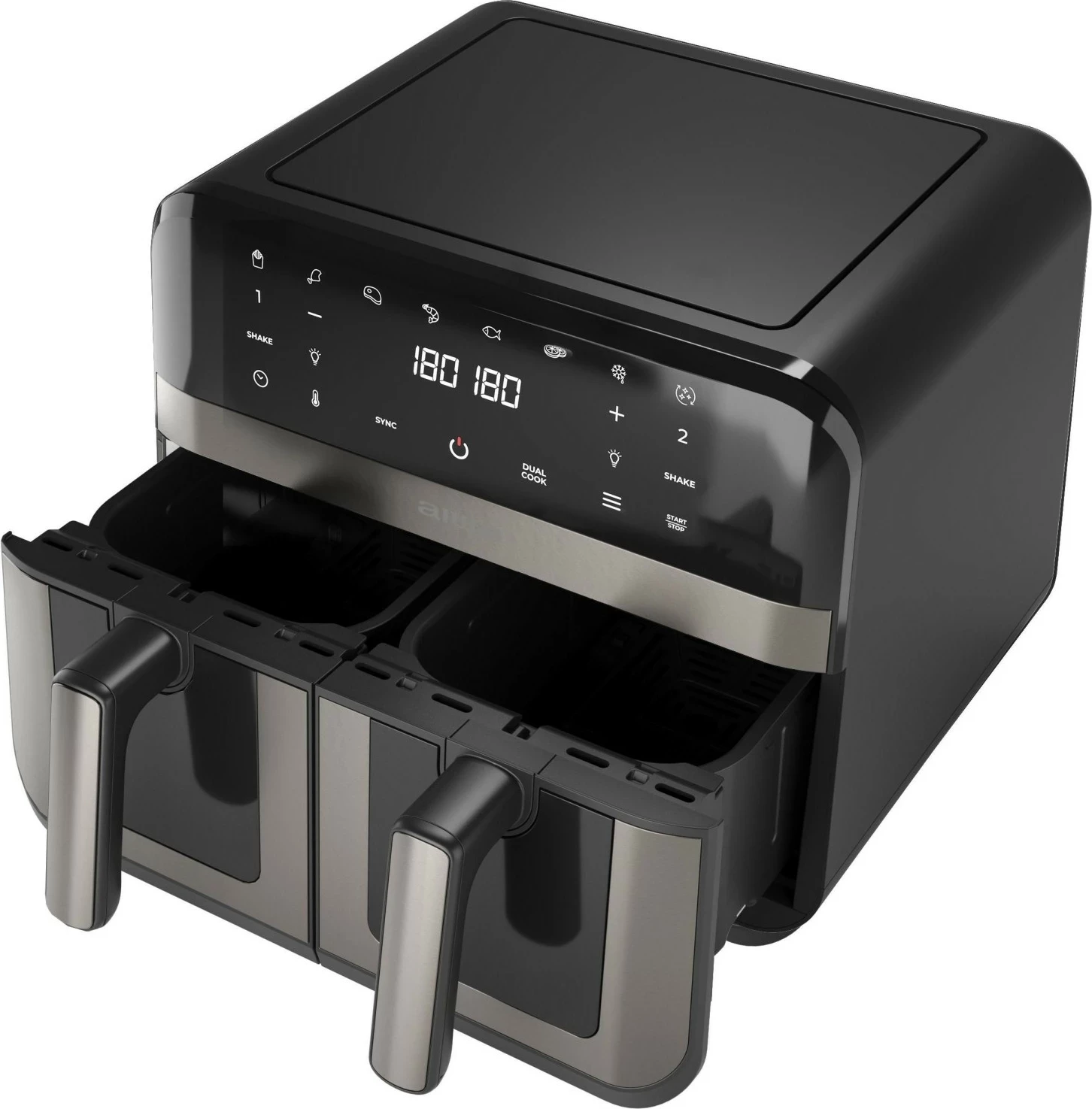 Fritezë ajri Aiwa AFR9000 Futago, 9L (4.5L+4.5L), panel me prekje, e zezë