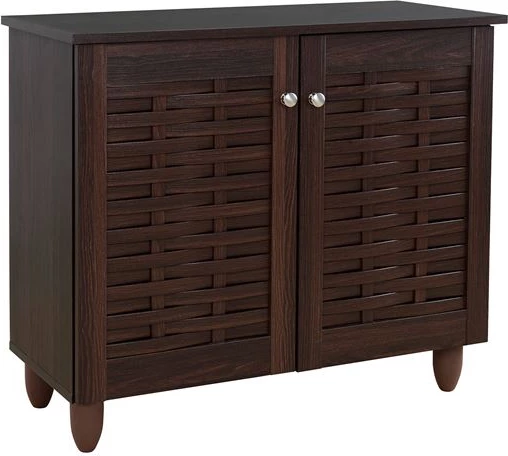 Dollap këpucësh druri, FH2208.01, ngjyrë wenge, 76.8x33.6x67.5 cm