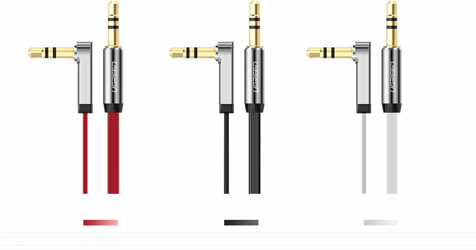 Kabllo audio AUX Ugreen 10599, 3.5 mm mini jack, 2m, Argjendtë