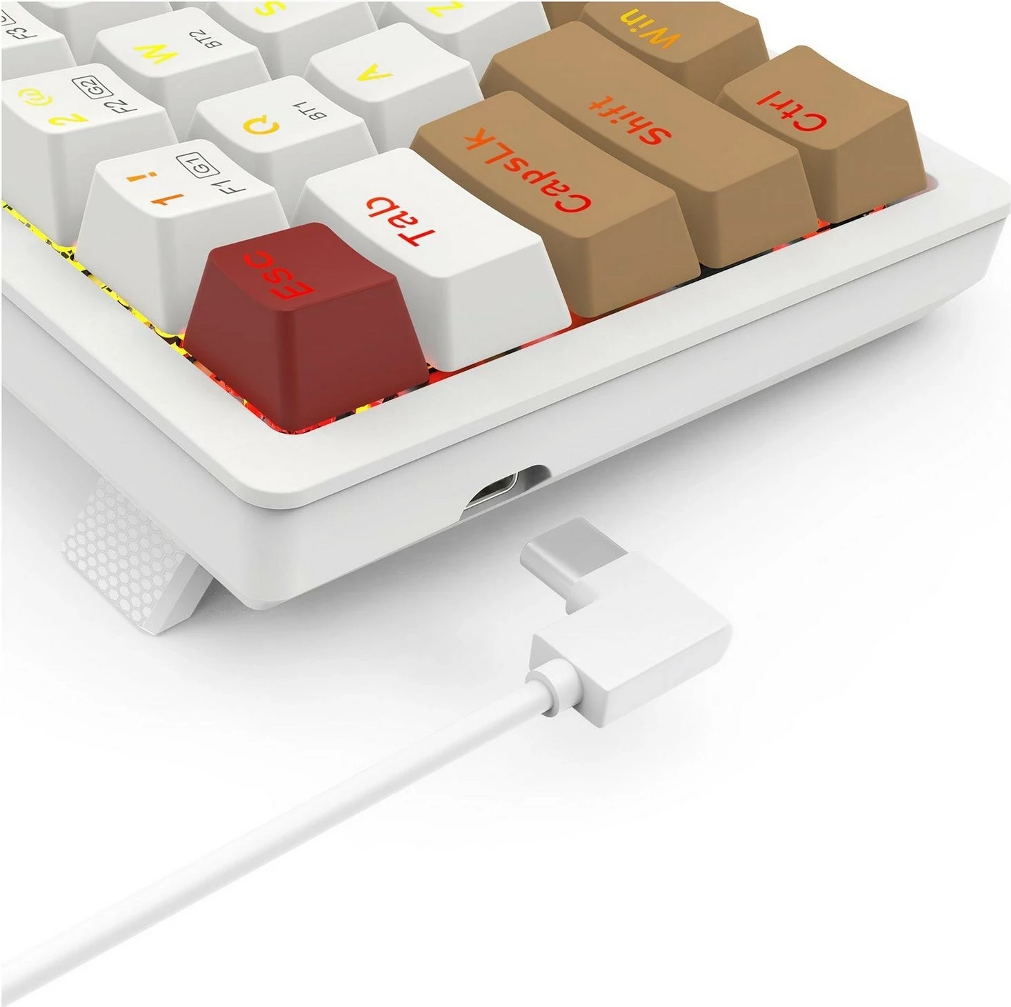 Tastierë mekanike Redragon K677WLR-RGB-PRO Rammus, RGB, kafe