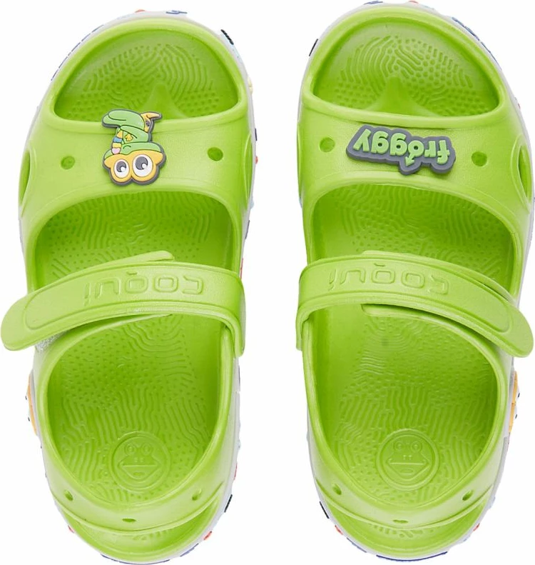 Sandale për fëmijë Coqui, të gjelbërta
