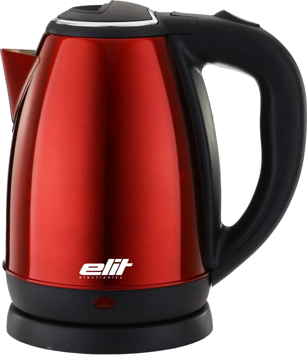 Zierëse uji, Elit WKM, 1.7 L, çelik inox, bazë 360°, filtër gëlqereje, e kuqe