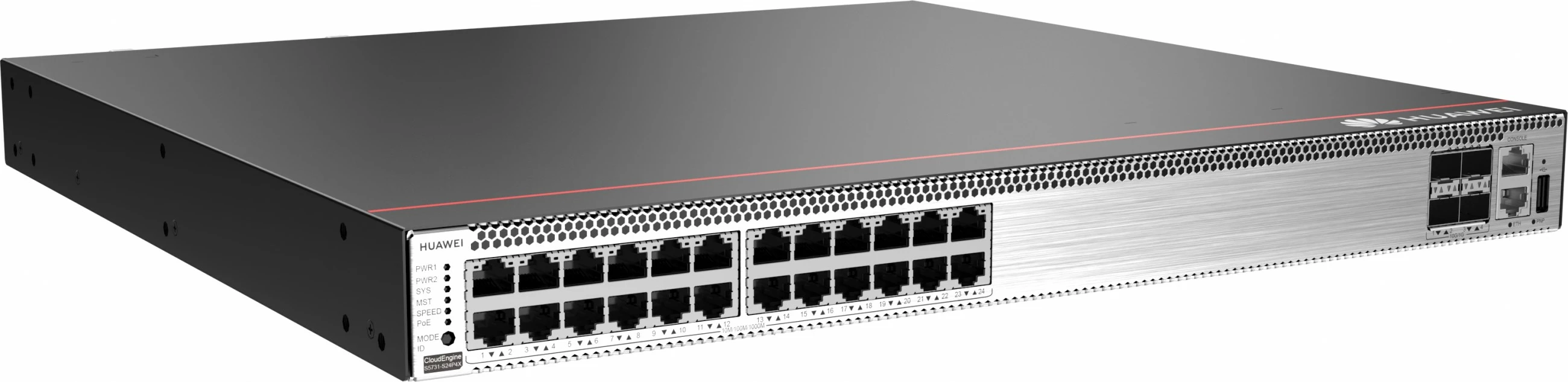 Switch HUAWEI S5731-S24P4X 24 porte Gigabit, 4 SFP+, pa furnizues energjie