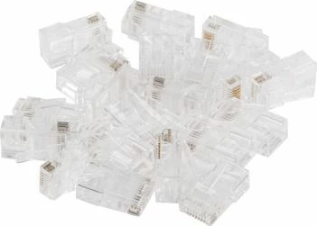 Konektor rrjeti RJ45 Lanberg Cat 5e UTP, 20 copë, transparent