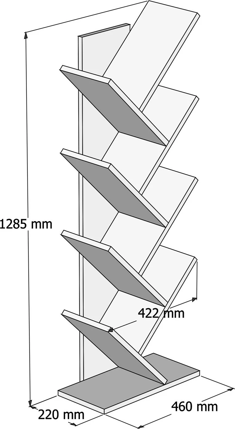 Raft librash Hanah Home, Hitit, ngjyrë arre