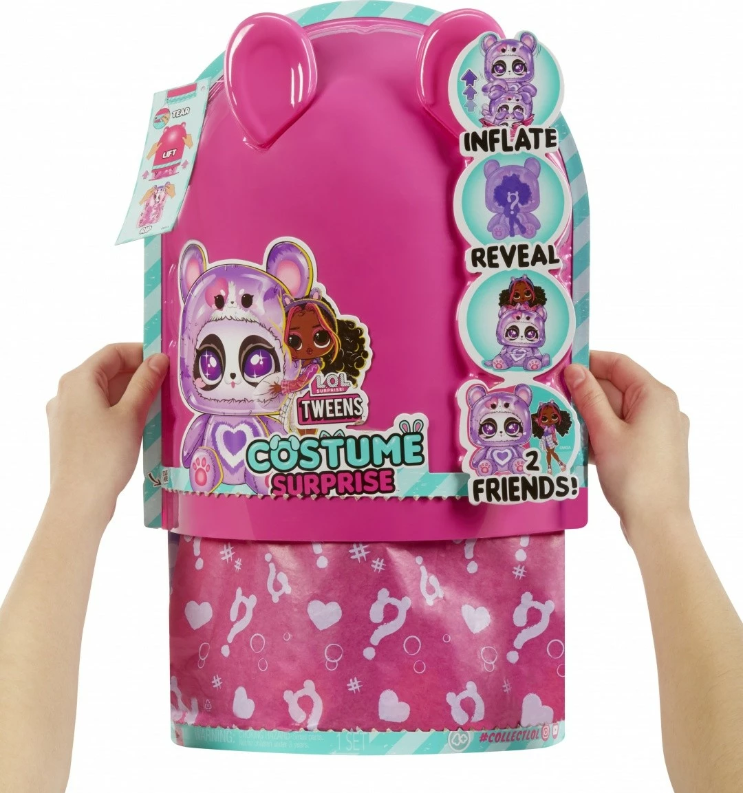 Set lodër L.O.L. Surprise Tweens Costume Surprise, Hoops Cutie, me kukull dhe kostum të fryrë, vjollcë