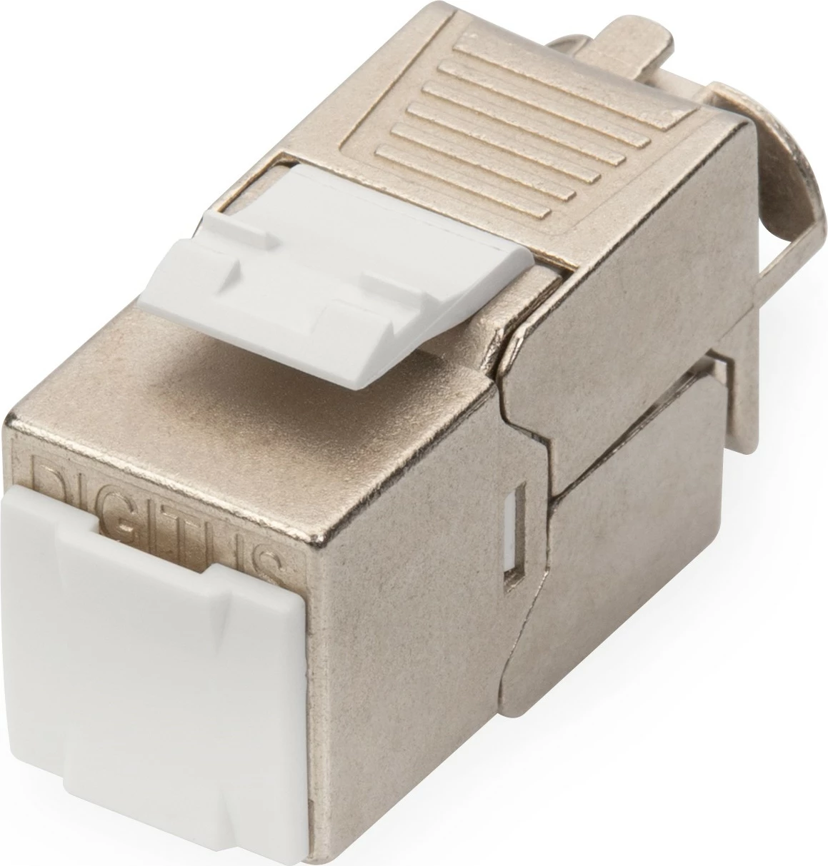 Keystone Jack Digitus Cat6a RJ45, i mbrojtur, metalik