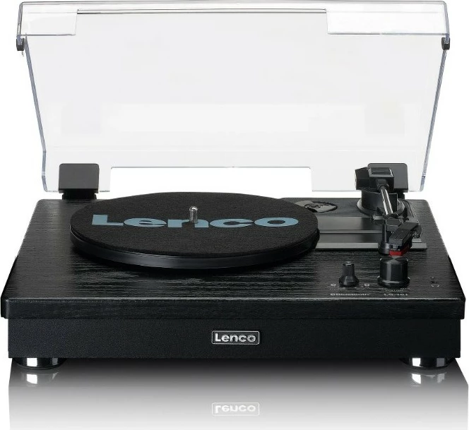 Gramafon Lenco LS-101BK me Bluetooth, 2 altoparlantë, i zi