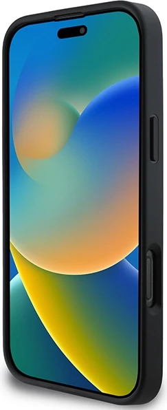 Mbështjellës DKNY Quilted Stack Logo për iPhone 16 Pro, i zi