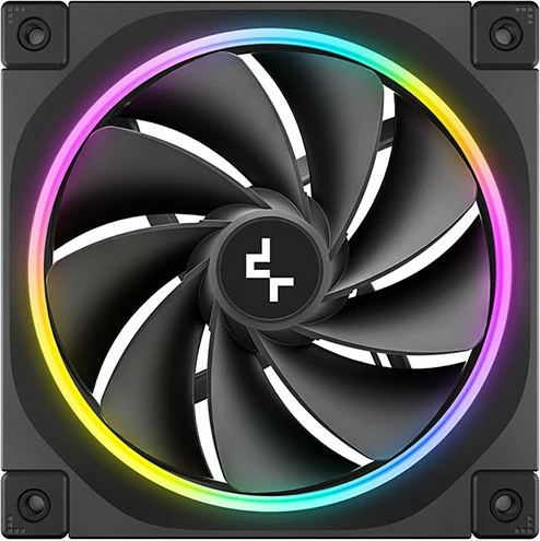 Ventilator kasë Deepcool FL12R-3 IN 1, 12 cm, ARGB, set prej 3 copë, zi