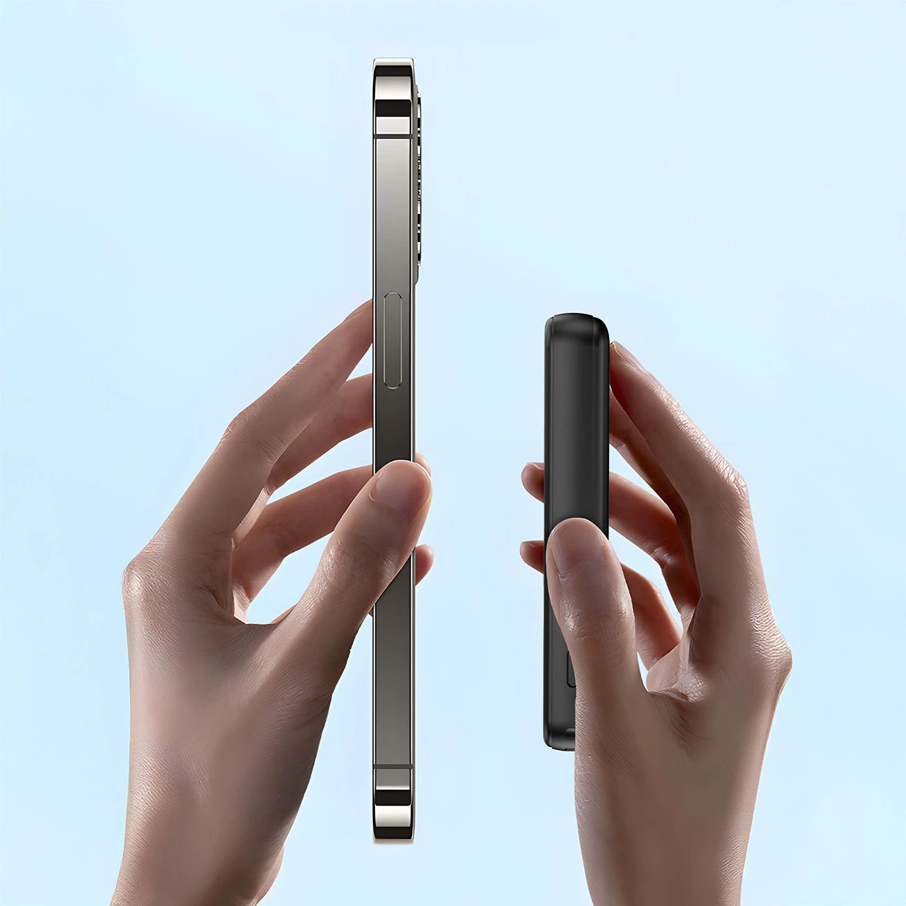 Powerbank Dudao K14S+, 10000mAh, 20W, USB-A/USB-C/MagSafe, me mbajtëse, e zezë