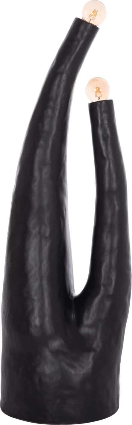 Llambë dyshemeje dekorative TUSKEN, fibër-cement, e zezë, FH4702.01, 50x43x145cm